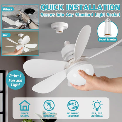 LED Luster sa Ventilatorom