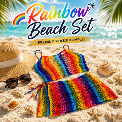 🌴 Rainbow Beach Set – Premium Plažni Komplet