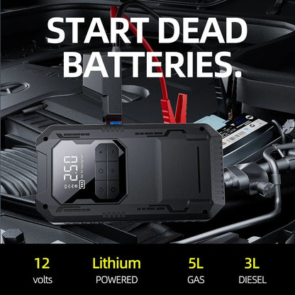4u1 Starter + Kompresor + PowerBank + Lampa (2500A)