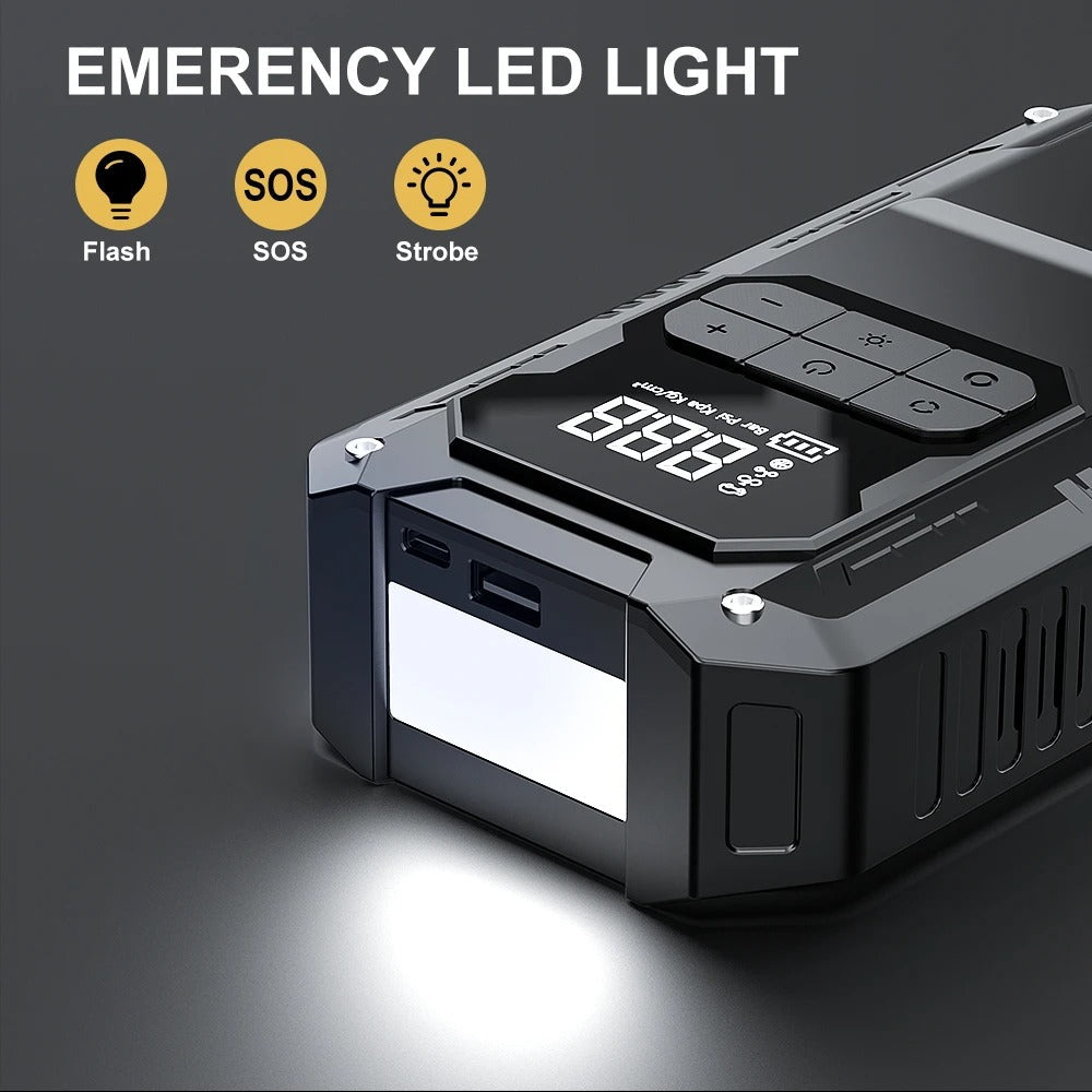 4u1 Starter + Kompresor + PowerBank + Lampa (2500A)