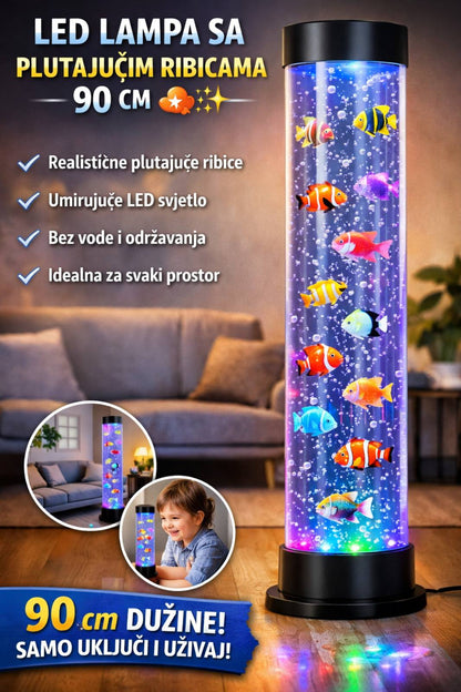 LED Lampa sa Plutajućim Ribicama